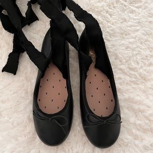 Red Valentino Ankle Tie Flats